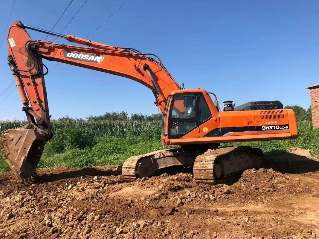 37 톤 사용 준비 된 작업용 발굴기 및 경험이 풍부한 사용 된 한국 수입 Doosan DH370LC-9 좋은 상태