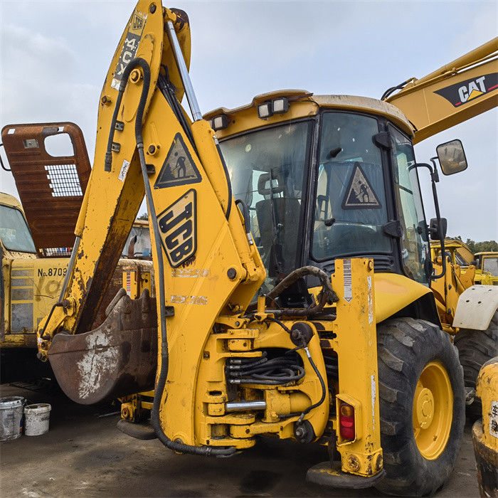 8톤 Jcb 4cx 배크호 로더 발굴기 사용 영국 8.18t 사용 중복형 로더