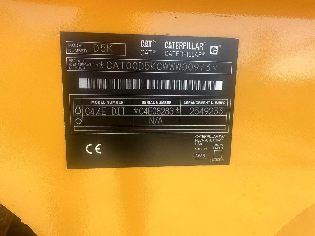 고양이의 Caterpillar D5k Lgp 고양이의 D5k 도저 앞 블레이드 너비 4.262m 도저 중고