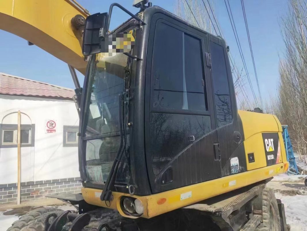 작업 준비 Caterpillar M315D 사용 된 바퀴 발굴기 짧은 작업 시간 및 좋은 상태