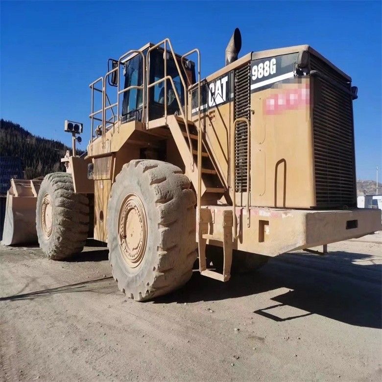 사용 된 Caterpillar CAT 988G 988 50톤 휠 로더 최대 배charge 높이 4.46m
