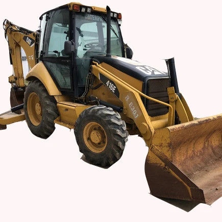 6792 10200 kg 기계 무게 사용 된 Caterpillar 416E 배크호 로더 162 kw 원본 지금