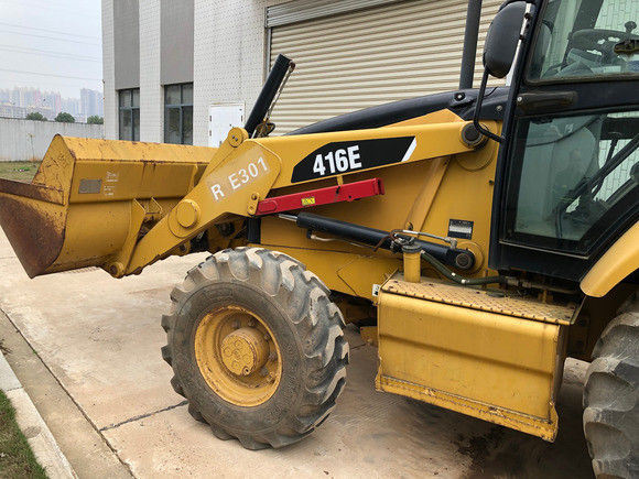 6792 10200 kg 기계 무게 사용 된 Caterpillar 416E 배크호 로더 162 kw 원본 지금