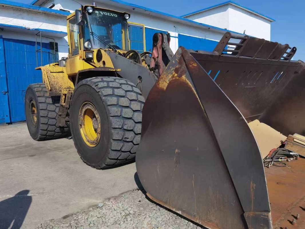 4WD 드라이브 유형 사용 된 로더 VOLVO L220E 오리지널 디자인 휠 스키드 스티어 로더 이동형