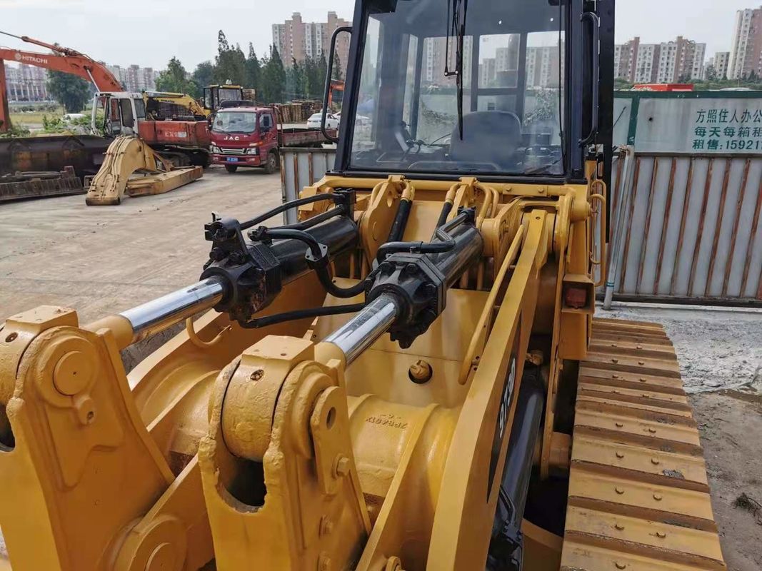 일본 사용 된 휠 로더 평탄하고 움직이는 유형의 작업 CAT 973
