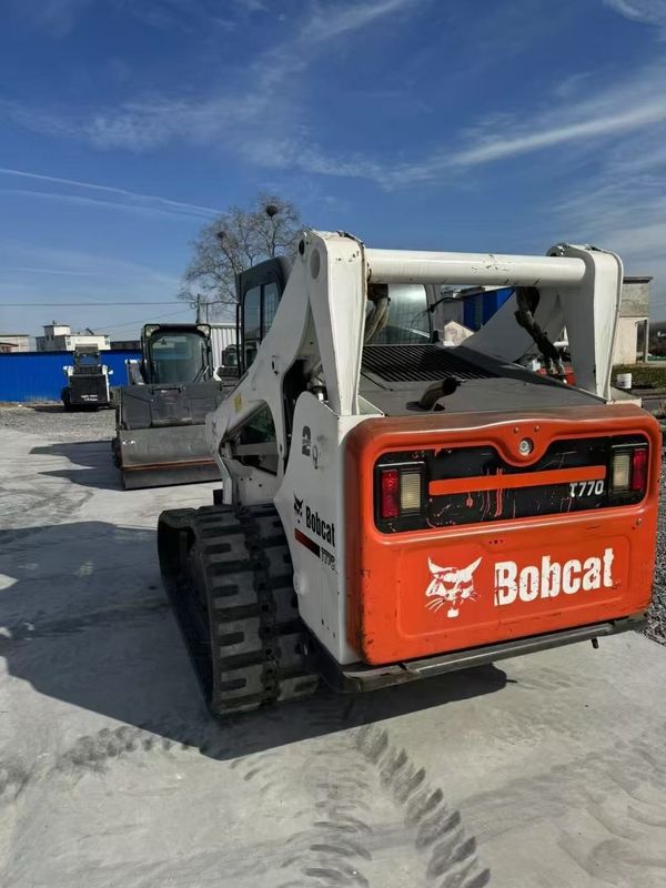 중고 Bobcat T770 스키드 스티어 로더 판매 중국 수출 좋은 상태