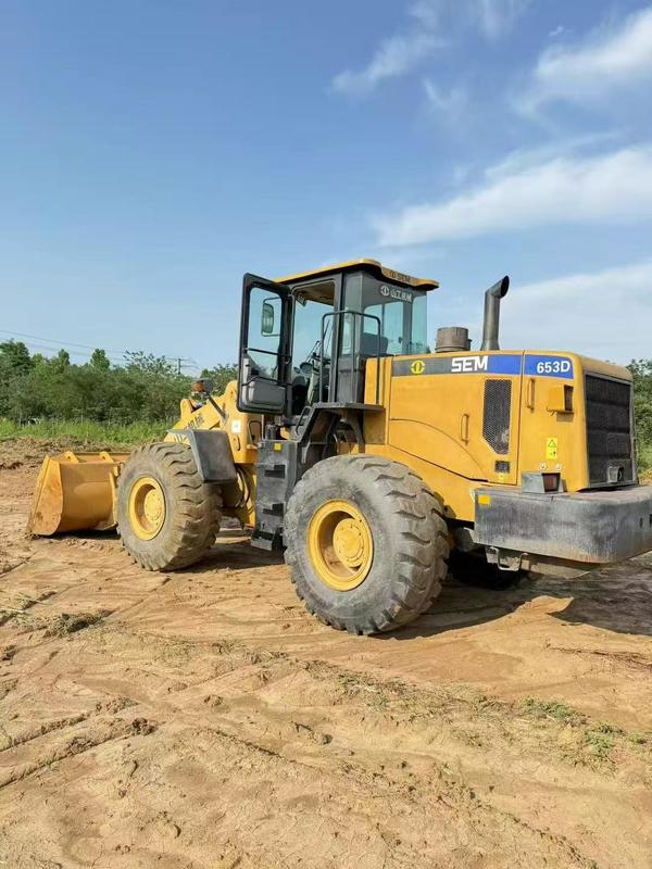 사용된 SEM653D 휠 로더 5톤 판매 재제조, 낮은 사용 시간, 전 세계 수출 준비 완료